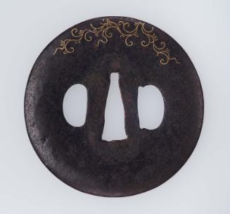Tsuba with karakusa designs