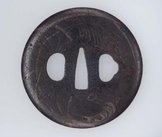 Tsuba with design of autumn plants and stirrup