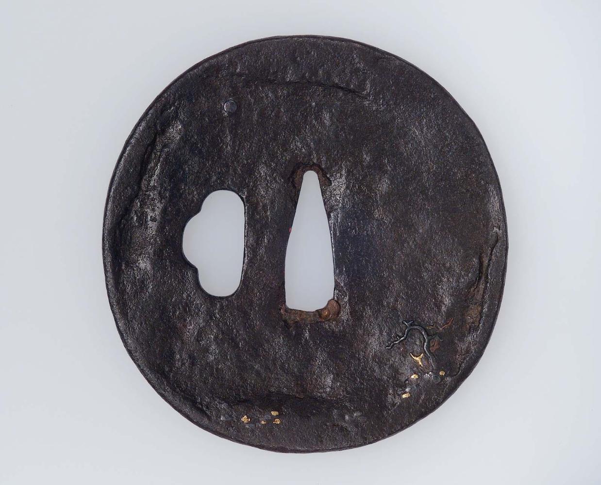 Tsuba with design of landscape