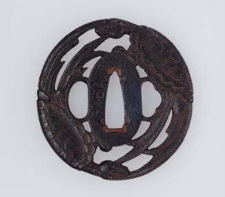 Tsuba with design of two minogame