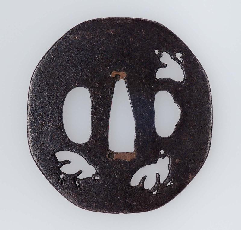 Tsuba with design of chidori