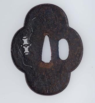 Tsuba with design of silk-winders