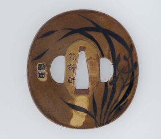 Tsuba with design of grasses