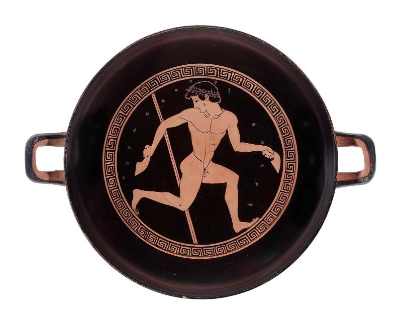 Drinking cup (kylix) depicting pentathletes