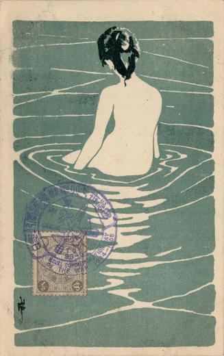 Female Nude Seated in Water