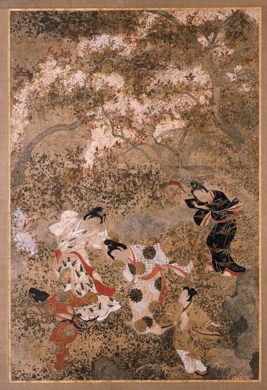 Partying Beneath Blossoming Cherry Trees