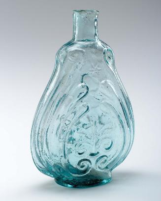 Half pint scrolled flask
