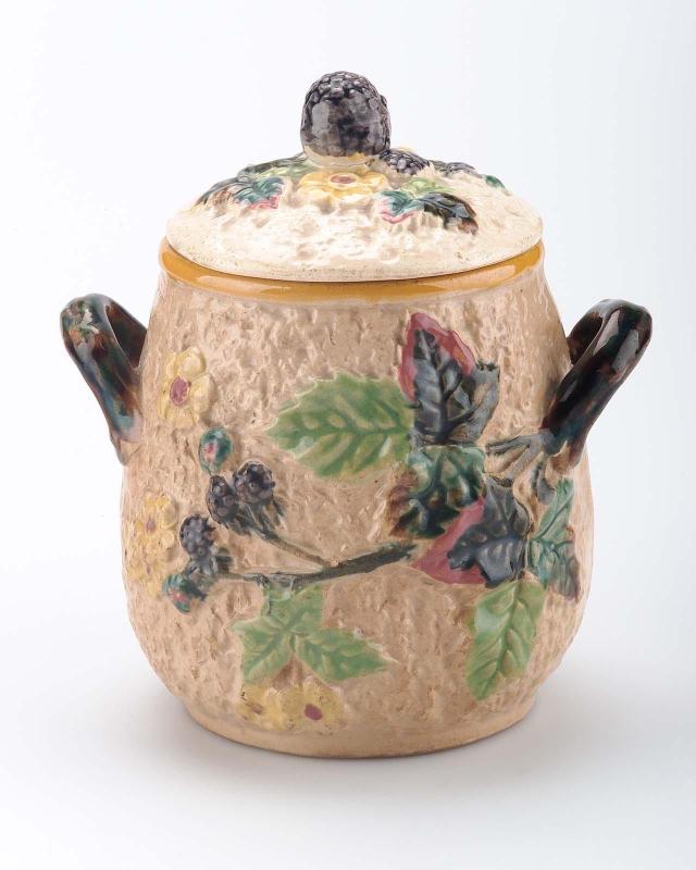 Two-handled sugar bowl with lid
