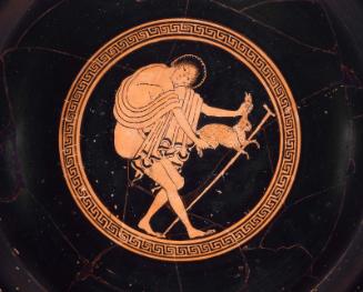 Drinking cup (kylix) depicting athletic combats