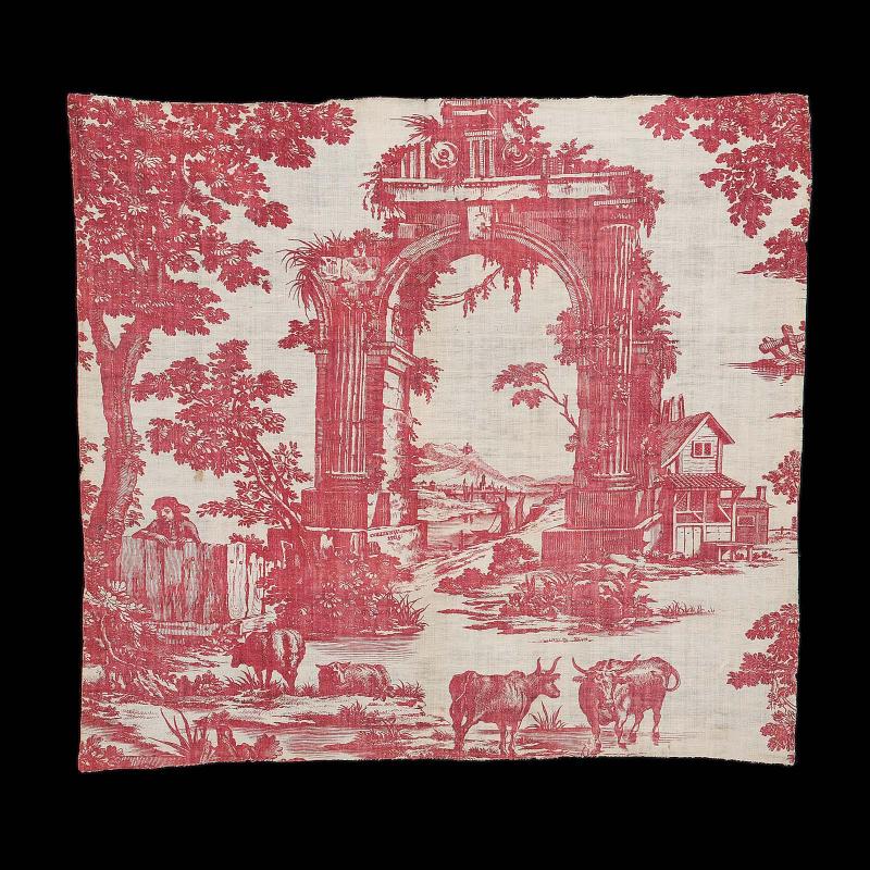 Printed cotton: Classical Ruins