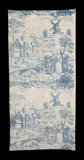 "The Fortune Teller", length of furnishing fabric