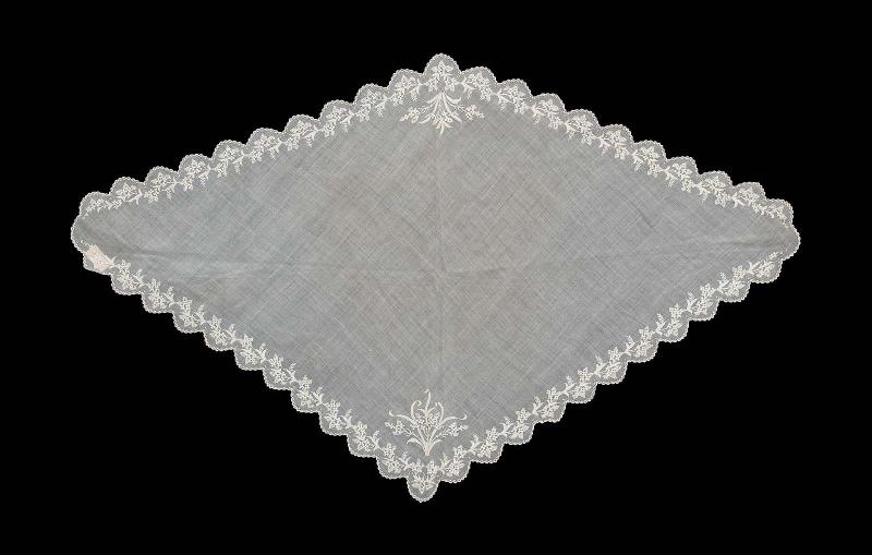 White muslin fichu
