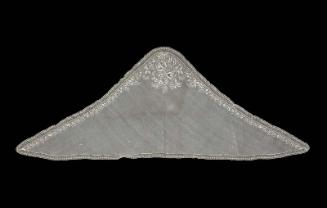 A triangular shawl