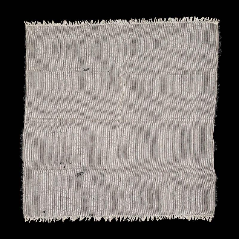 Sheer, square, white shawl