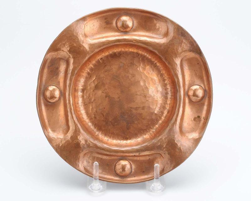 Hammered copper wall plaque