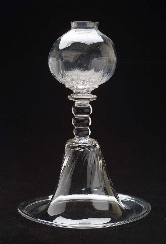 Whale oil lamp (one of a pair)