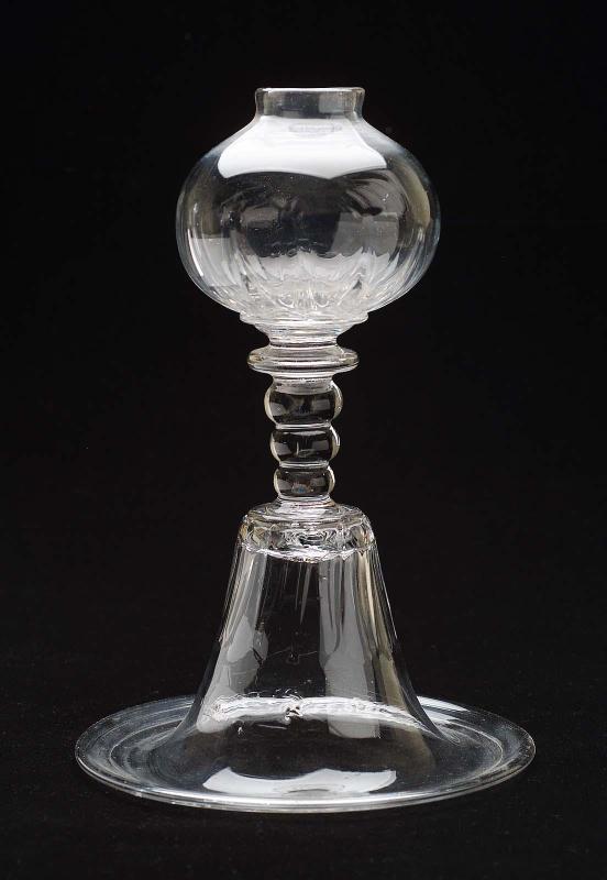 Whale oil lamp (one of a pair)