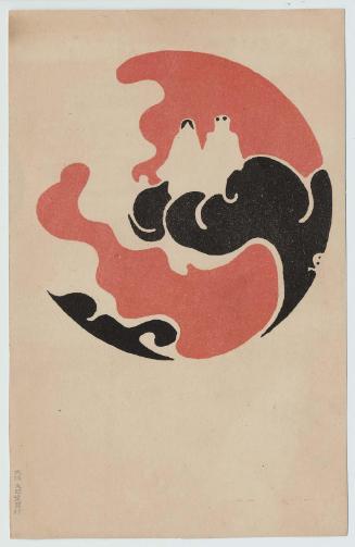 Couple in Cloud Roundel (from an unidentified series)