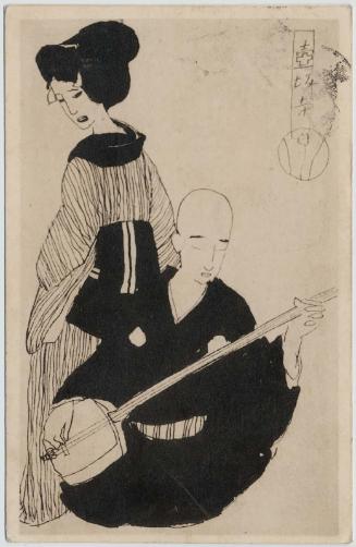 Tsubosaka-dera from the series Postcards of Plays (Shibai ehagaki)