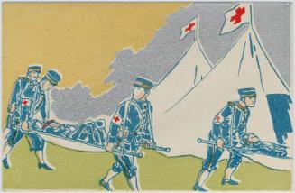 Members of the Red Cross Transporting the Wounded (from an unidentified series)