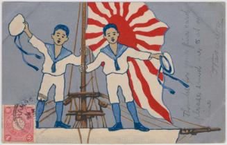 Sailors Standing on a Mast