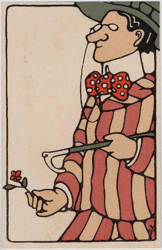 Man Newly Returned from Abroad from the series Picture Postcards of Likenesses (Nita mono ehagaki)