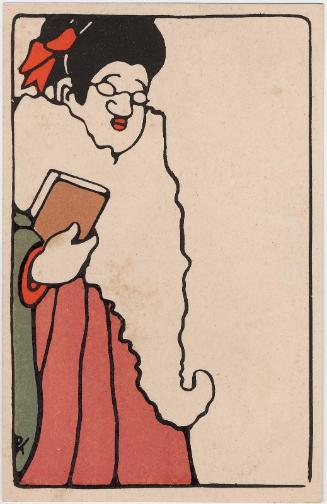 Blue Stocking from the series Picture Postcards of Likenesses (Nita mono ehagaki)