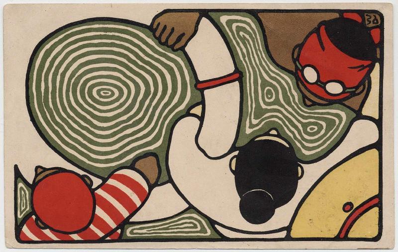 Swimmers and Life Saver Viewed from Above