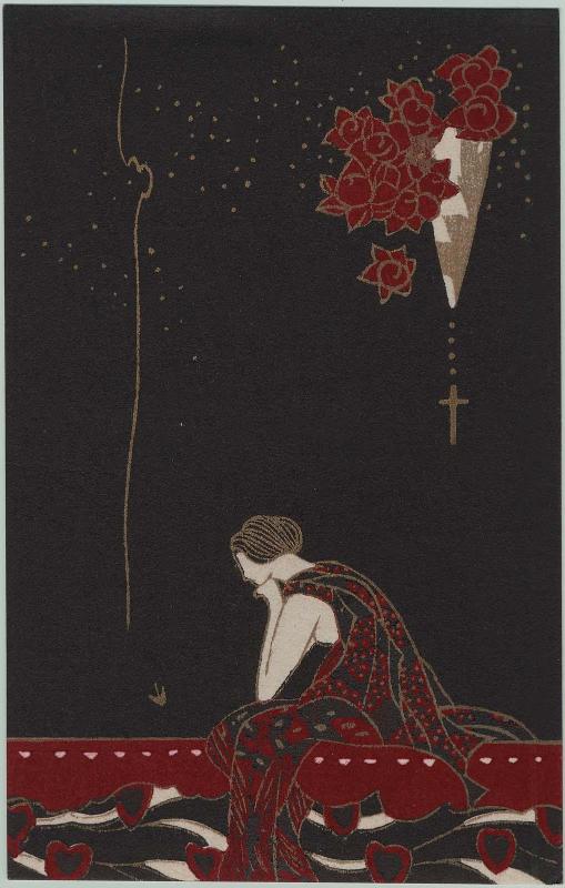 Woman Pondering from the series Flowers of Darkness (Yami no hana)
