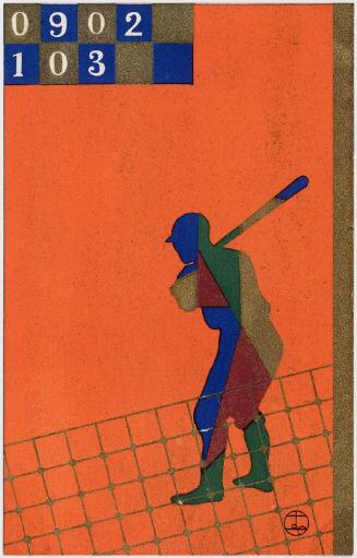 New Year's Card from an unidentified series of baseball New Year's cards