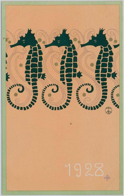 New Year's Card: Seahorses