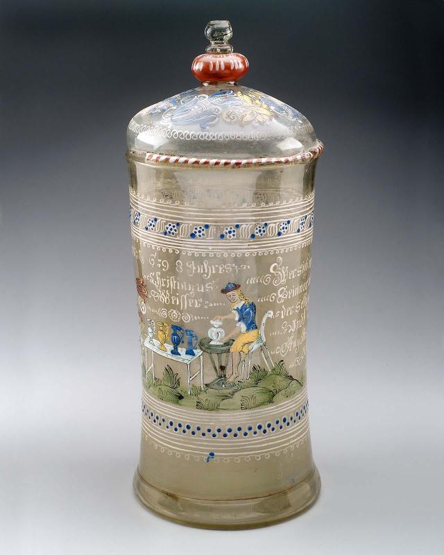 Covered Glass Beaker