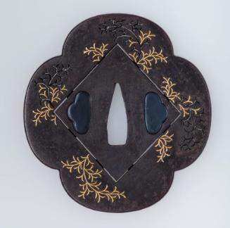 Tsuba with design of grasses