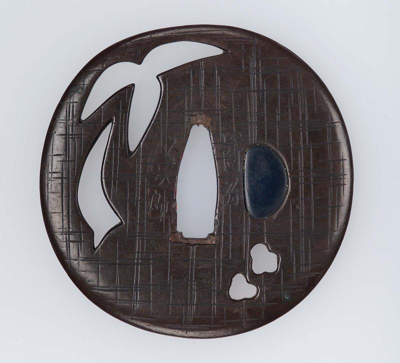 Tsuba with design of stylized birds
