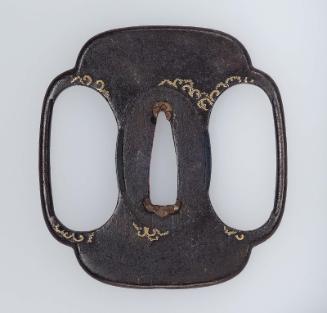 Tsuba with design of tendrils