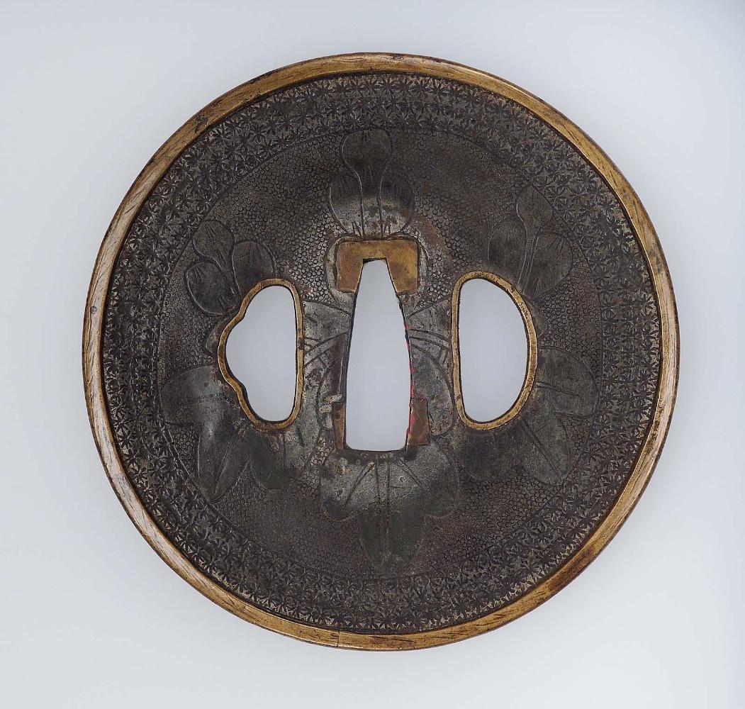 Tsuba with design of paulownia mon