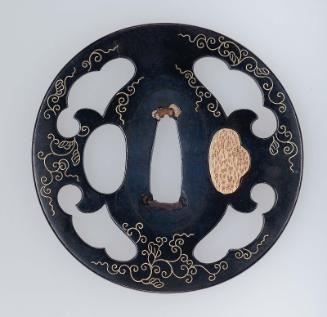 Tsuba with design of tendrils