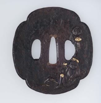 Tsuba with design of the Wagojin, gods of peace and harmony