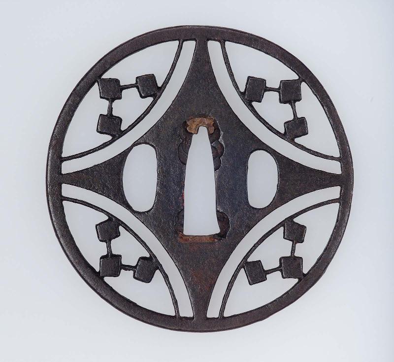 Tsuba with design of constellations