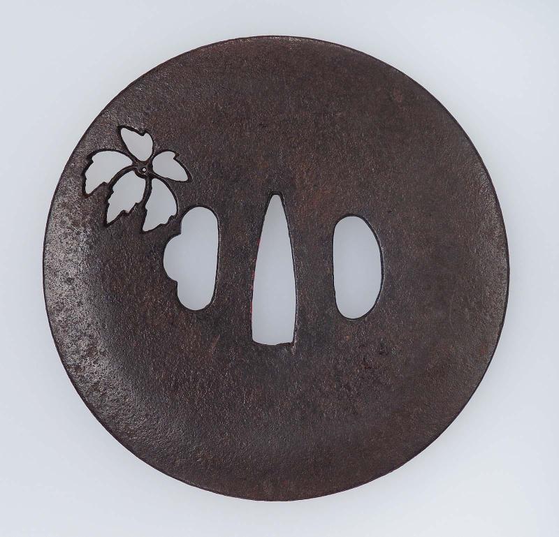 Tsuba with design of paulownia