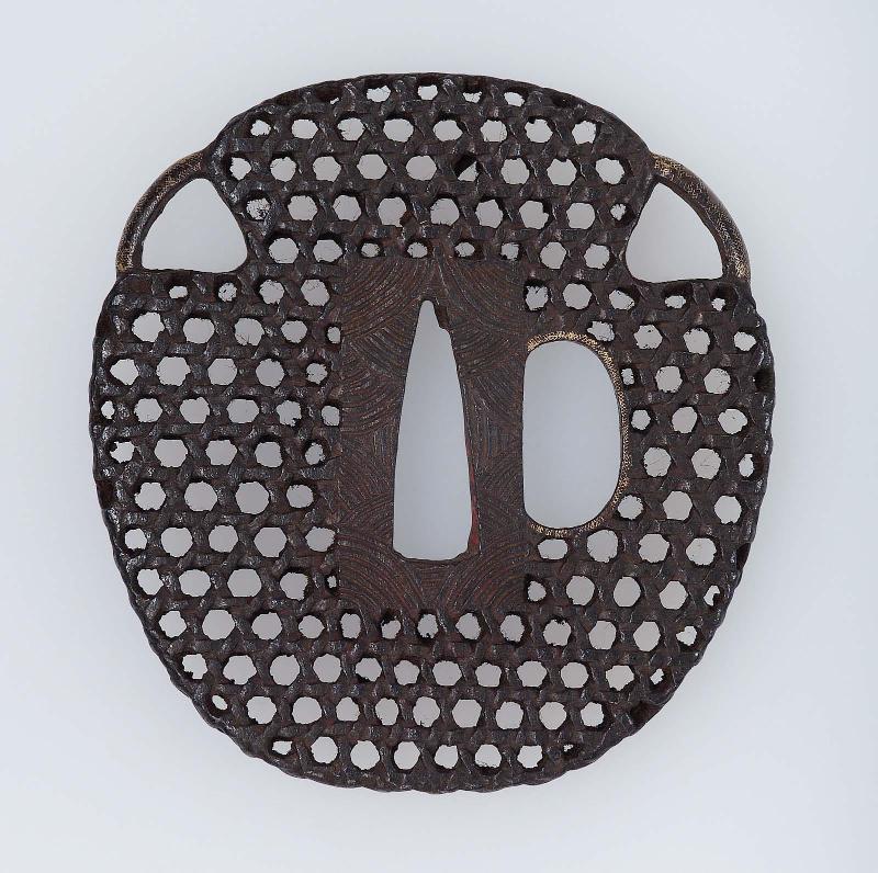 Tsuba in the form of a basket