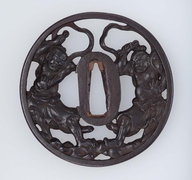 Tsuba with design of Nio