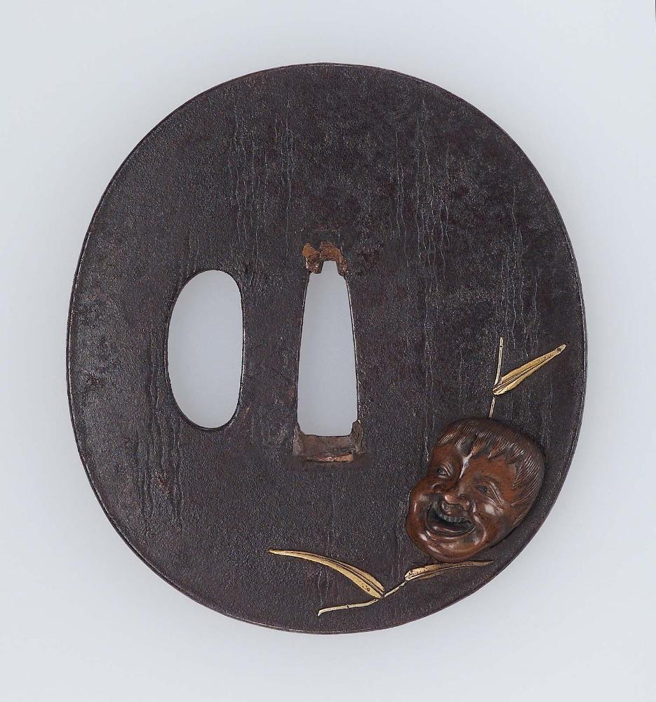 Tsuba with design of No mask