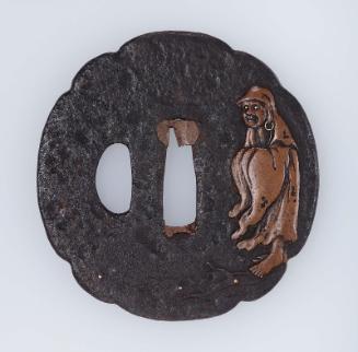 Tsuba with design of Daruma