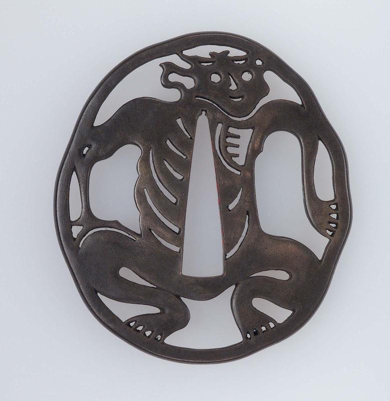 Tsuba with design of demon