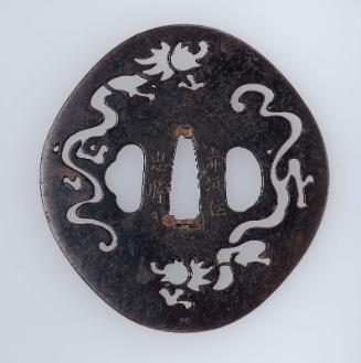 Tsuba with design of dragons