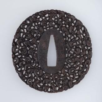 Tsuba with 'Thousand Monkeys' design