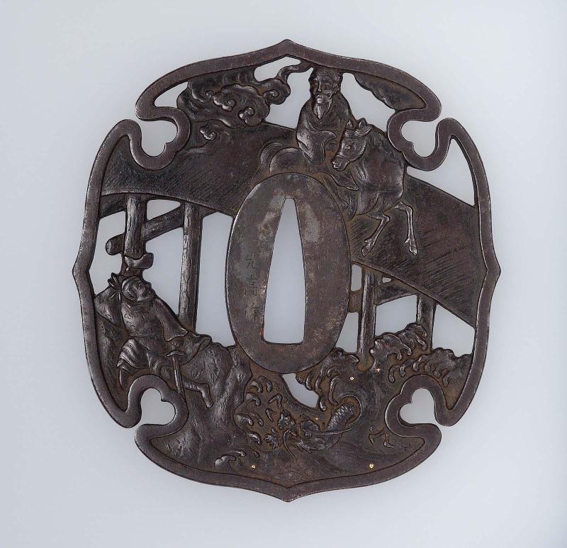 Tsuba with design of Chôryô and Kôsekiko
