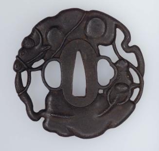 Tsuba with design of two water-buffaloes