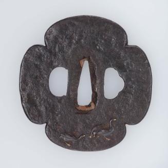 Tsuba with design of geese